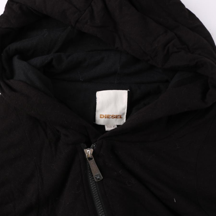 美品 DIESEL メッシュジップパーカー トップス 黒 XS*YC751 美品 DIESEL メッシュジップパーカー トップス 黒 XS*YC751