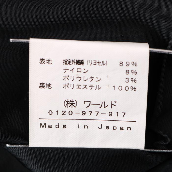インディヴィ テーラードジャケット シングル 無地 アウター 日本製 レディース 40サイズ グレー INDIVI｜kbnet2019v2｜07