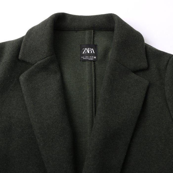 ZARA（ザラ） チェスターコート ロングコート 襟付 シンプル 無地