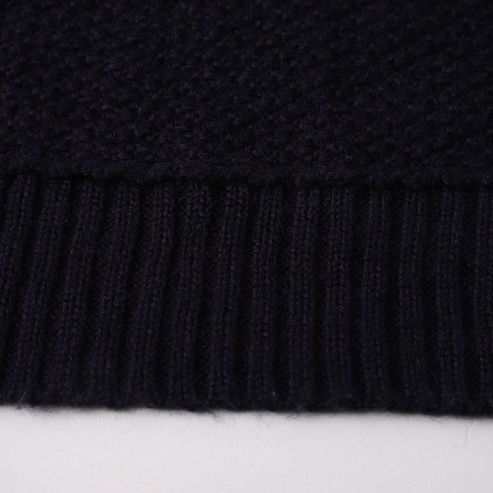 美品ユナイテッドアローズ　長袖シャツ　ウール100%　ネイビー　F　ポケット UNITED ARROWS(ユナイテッドアローズ) ツイル2ボタン