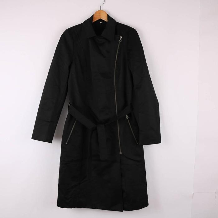 無印良品 トレンチコート ロングトレンチ 無地 アウター 黒 レディース