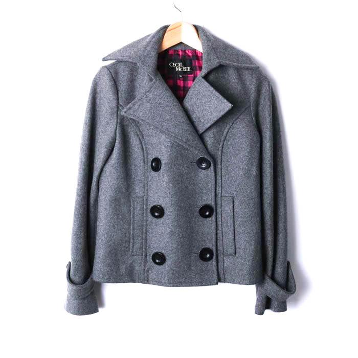 CECIL McBEE（セシルマクビー） ピーコート ショートコート ウール混
