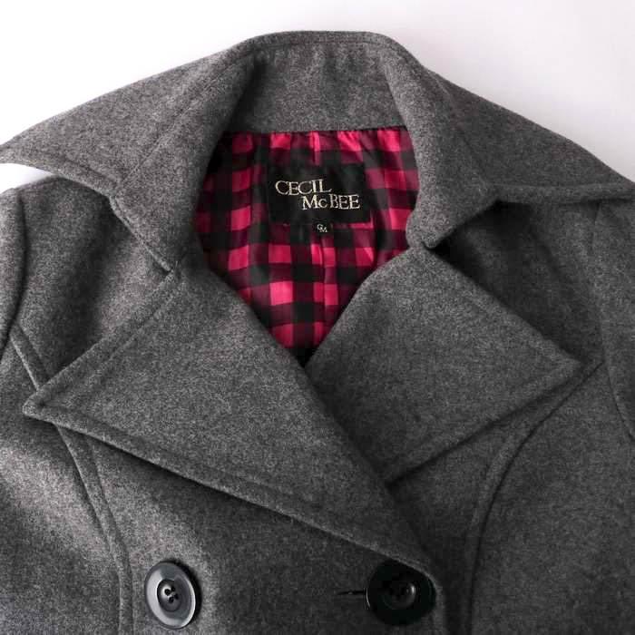 CECIL McBEE（セシルマクビー） ピーコート ショートコート ウール混
