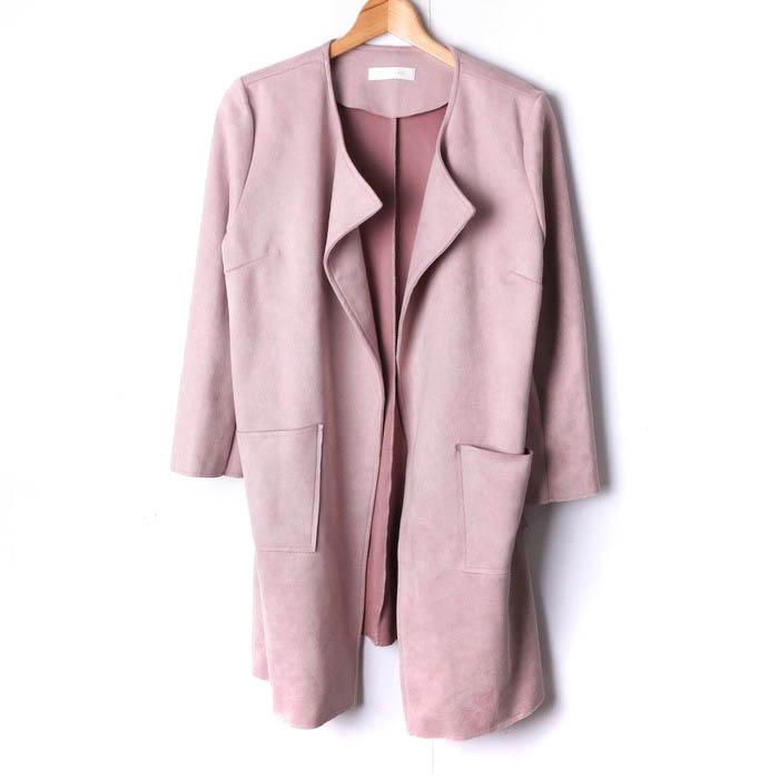 CECIL McBEE セシルマクビー ノーカラーコート ロングコート