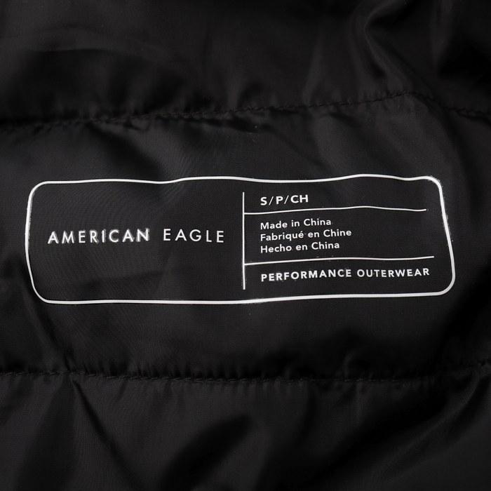 アメリカンイーグル ナイロンジャケット ブルゾン フルジップ 中綿 アウター 黒 メンズ Sサイズ ブラック American Eagle｜kbnet2019v2｜03
