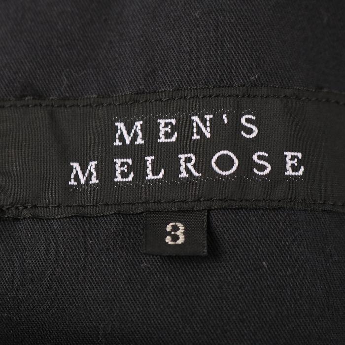 メンズメルローズ トレンチコート スプリングコート 無地 アウター 日本製 メンズ 3サイズ ブラック MEN'S MELROSE｜kbnet2019v2｜03