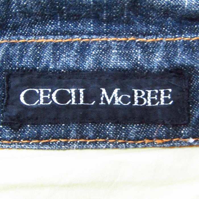 CECIL McBEE - セシルマクビーSECIL McBEE ライダージャケット　ダメージ　デニム　新品 CECIL McBEE（セシルマクビー） デニムジャケット ジージャン コットン