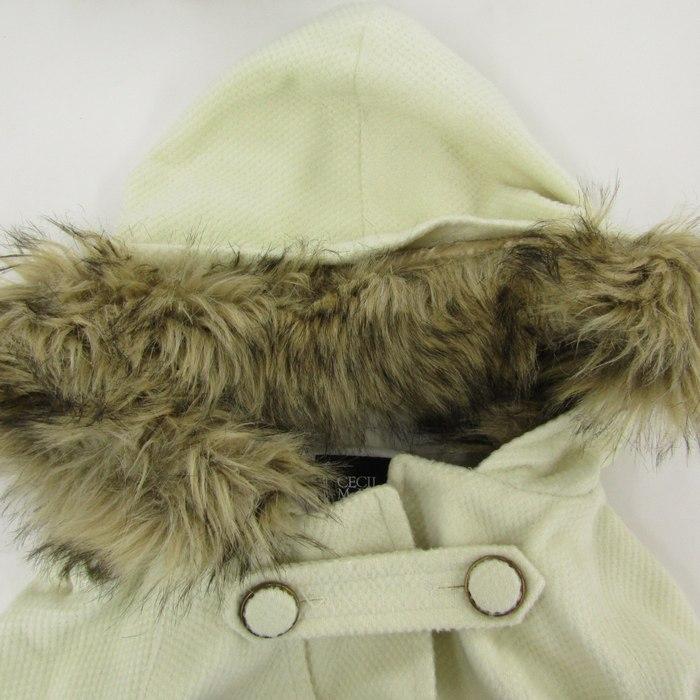 CECIL McBEE セシルマクビー　ブルー　ファー　ショートコート　ダッフル CECIL McBEE セシルマクビー ブルー ファー ショートコート