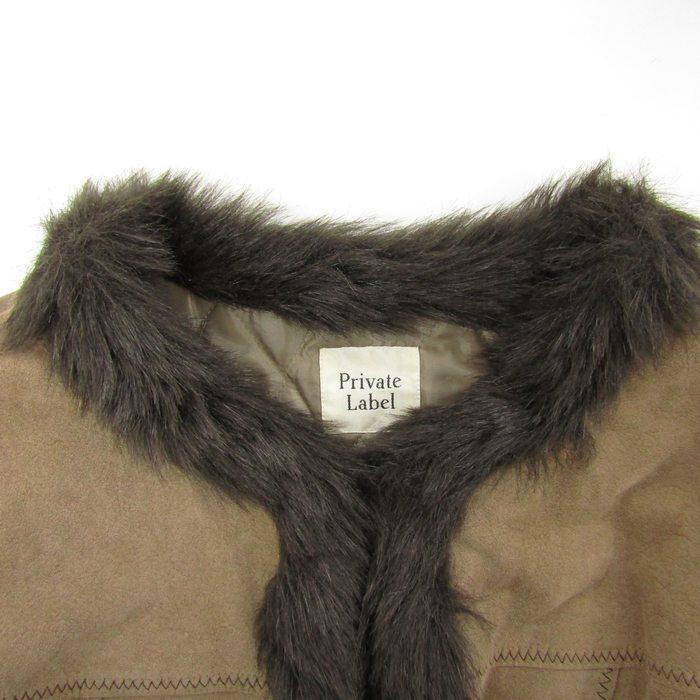 Private Label＊ファーコート プライベートレーベル ノーカラーコート
