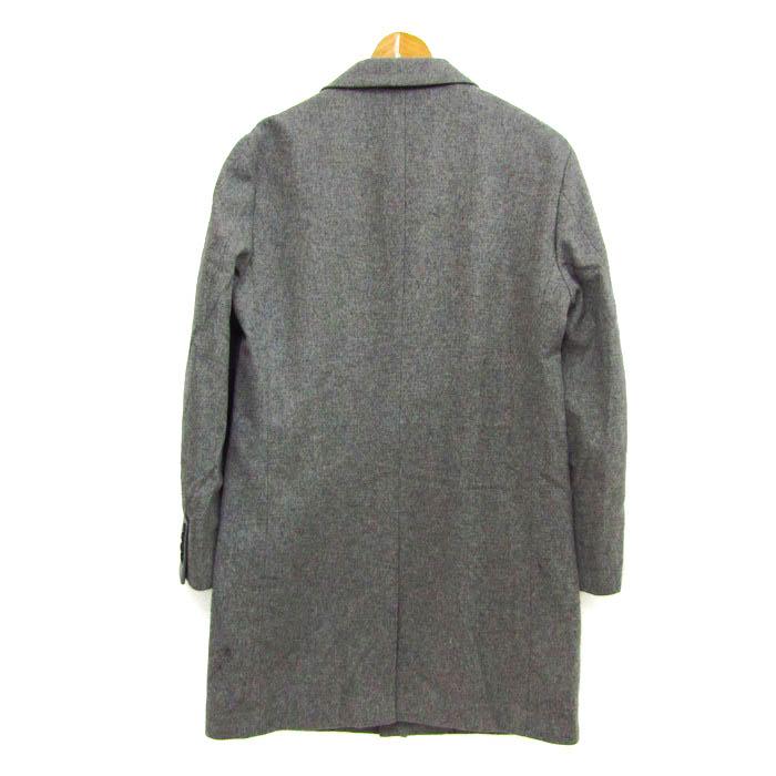 ジーユー ステンカラーコート ウール混 アウター メンズ Sサイズ
