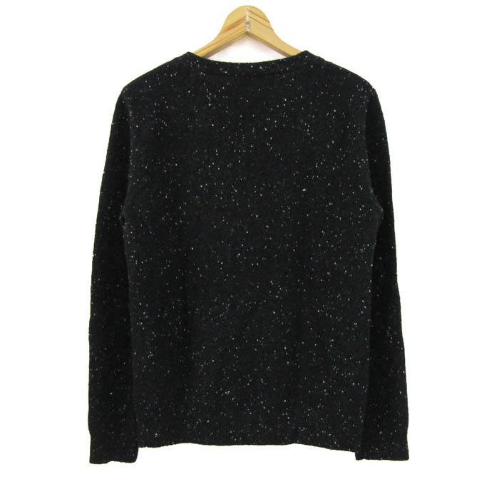 アーペーセー カーディガン トップス 長袖 Vネック メランジニット イタリア製糸 メンズ Sサイズ 黒×白 A.P.C. | A.P.C. | 01