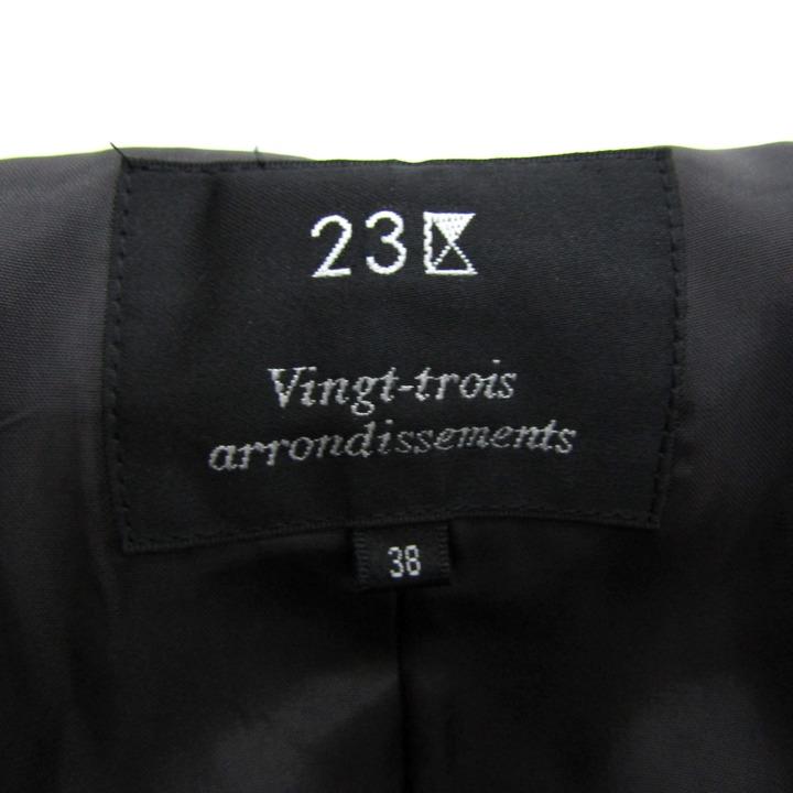 ニジュウサンク ウールコート ショートコート アウター アンゴラ混  