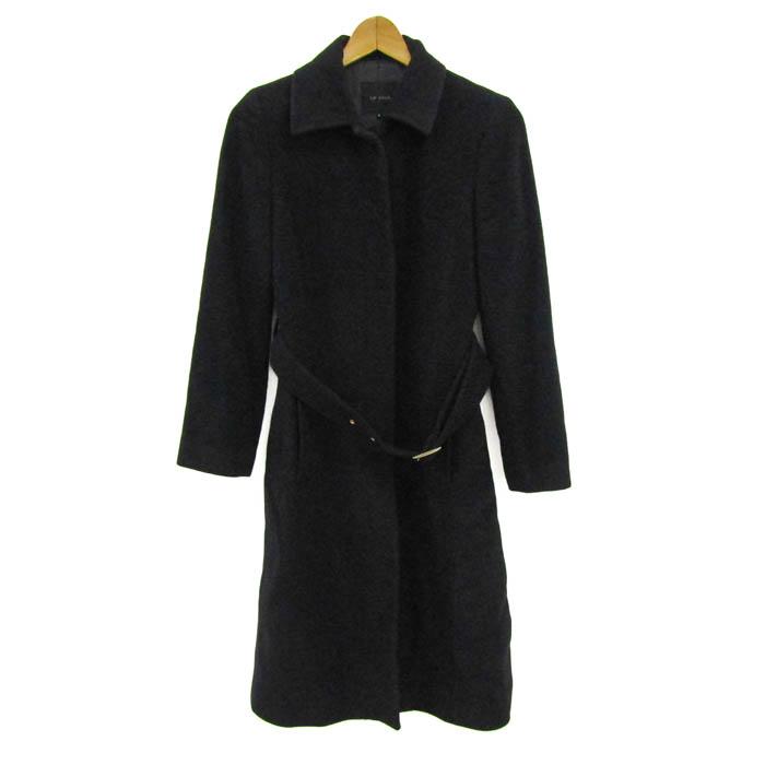 ルスーク ロングコート ウールコート アウター アンゴラ混 日本製