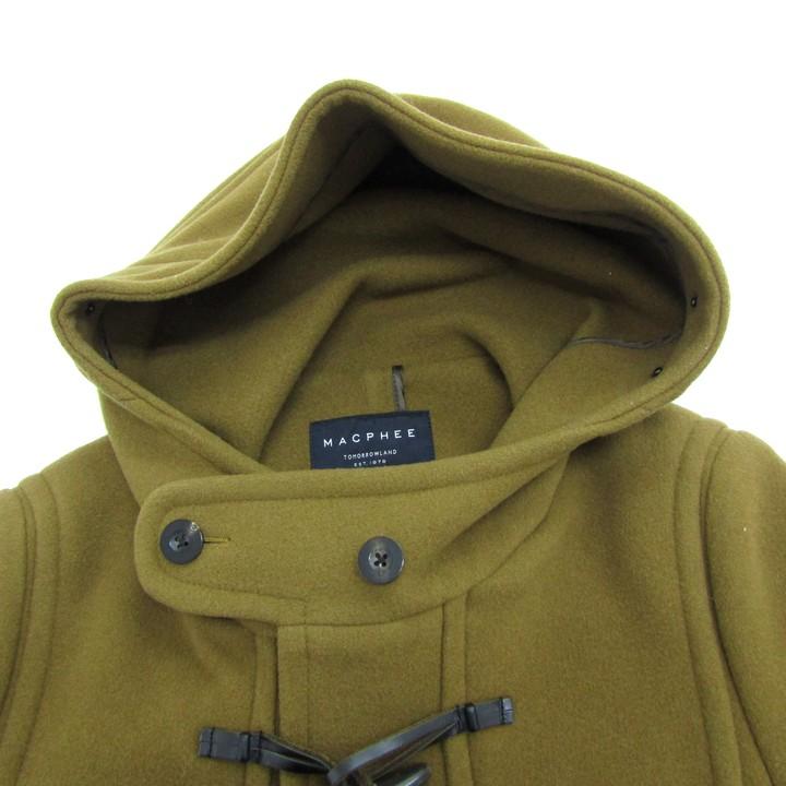 MACPHEE（マカフィー） トゥモローランド ロングダッフルコート ウール 