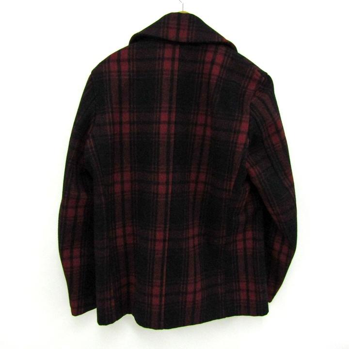 ハーヴァード ピーコート ウール混 ブランド アウター 赤 黒 メンズ L
