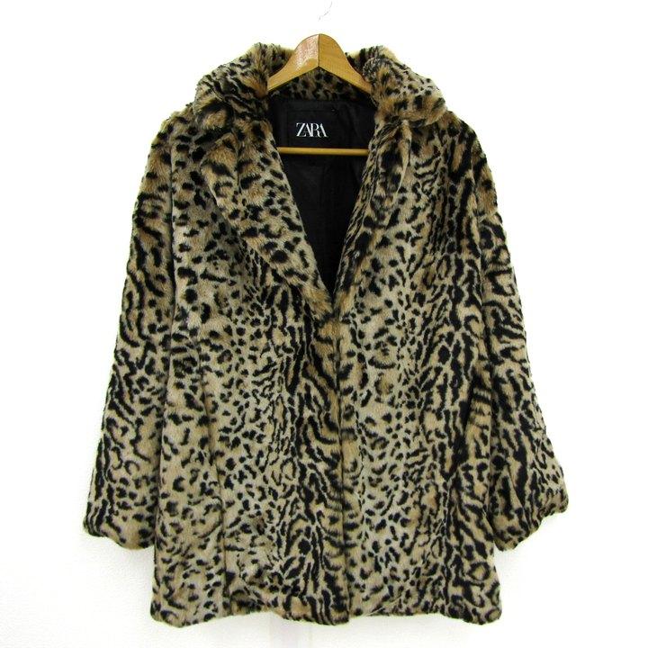 ザラ ZARA 新品　フェイクファーフード付きジャケット　164センチ　ギャル ZARA（ザラ） フェイクファーブルゾン ファーコート ジャケット
