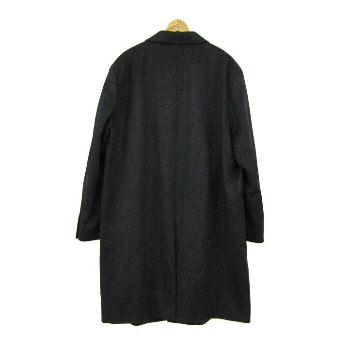 UNIQLO 新品タグ付き ウールカシミヤチェスターコート 4XL 黒 ユニクロ ユニクロ（UNIQLO） チェスターコート 大きいサイズ ウール/カシミヤ混