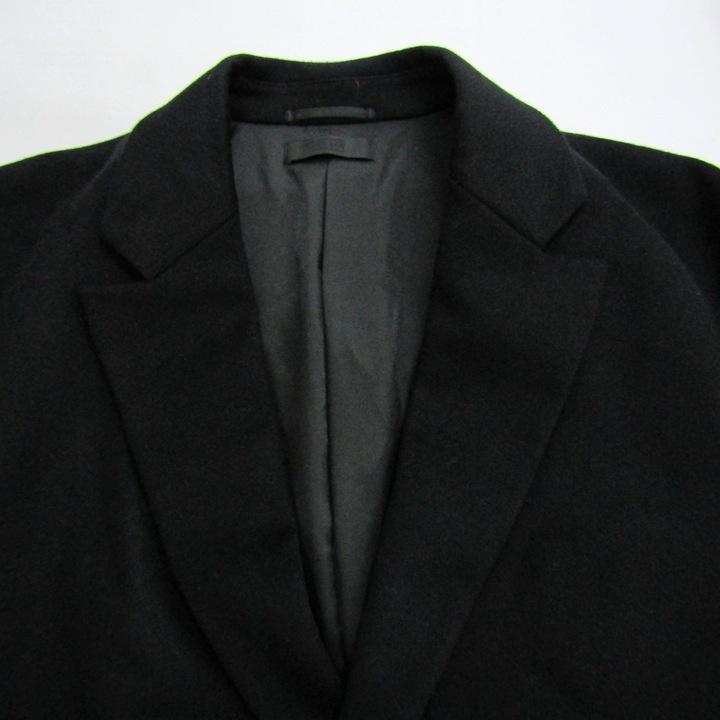 ユニクロUNIQLOブラックウールカシミヤ混メンズロングチェスターコート S ユニクロ公式 | ウールカシミヤチェスターコート(メンズ)