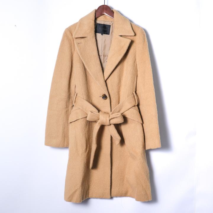 UNTITLED ベージュ ロングコートアルパカ羊毛