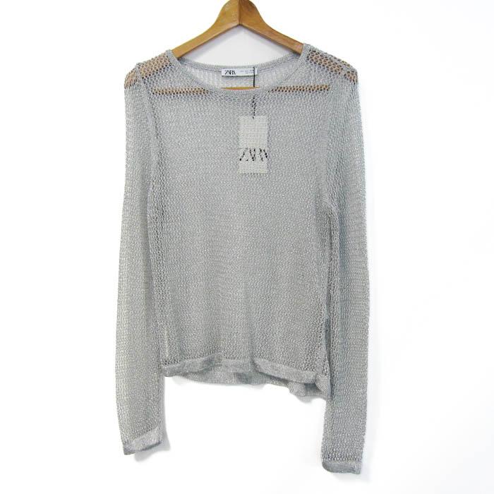 ZARA（ザラ） ニット セーター 長袖 未使用 シアー メッシュ トップス