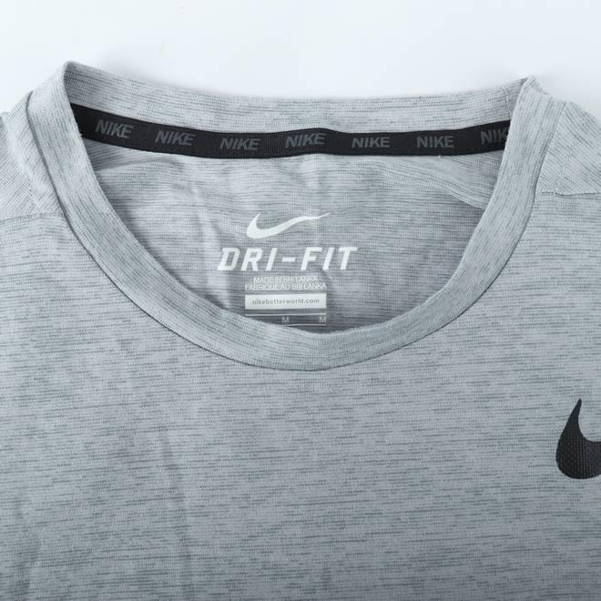 ナイキ 半袖Tシャツ ドライフィット ロゴT スポーツウエア メンズ Mサイズ グレー×ブラック NIKE｜kbnet2019v2｜04