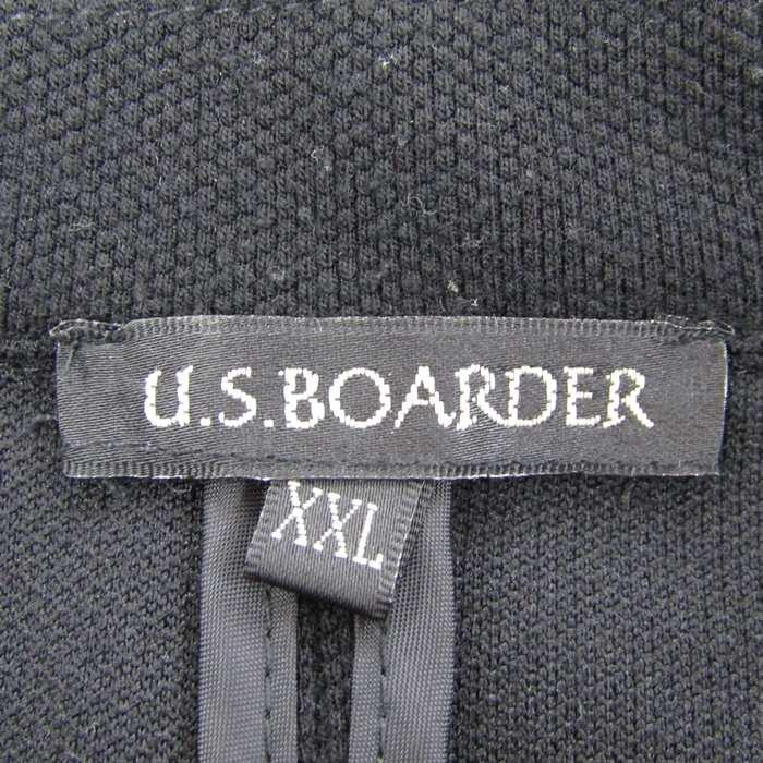 ユーエスボーダー テーラードジャケット アウター 大きいサイズ メンズ XXLサイズ ブラック U.S.BOARDER |  | 02