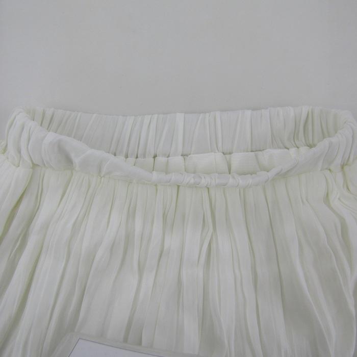 Coca ロングプリーツスカート ボトムス レディース 2サイズ ホワイト