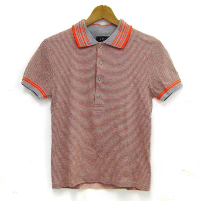 A.P.C. アーペーセー ポロシャツ 半袖 ボーダー トップス