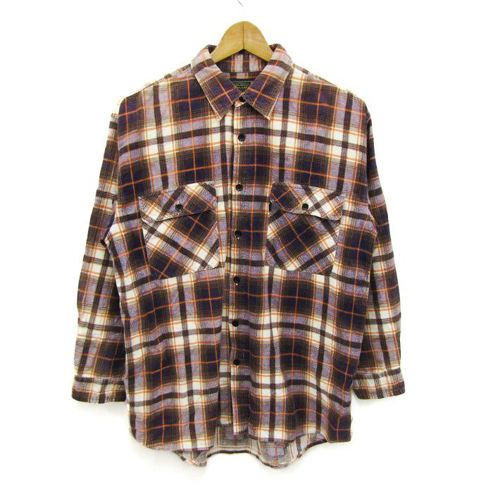 ベイリーフ 長袖シャツ トップス フランネルシャツ チェック柄 メンズ