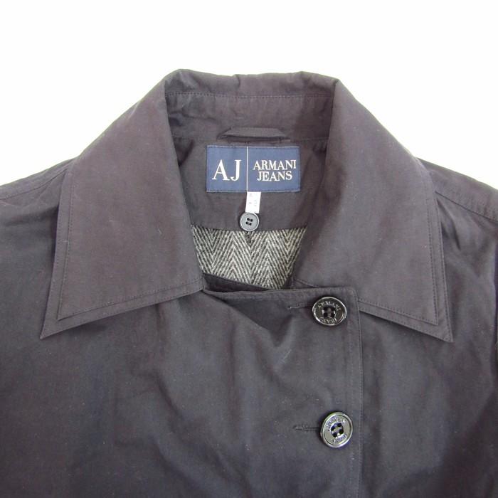 アルマーニ・ジーンズ ステンカラーコート アウター ベルト付き レディース USA 6サイズ ブラック ARMANI JEANS | ARMANI JEANS | 03