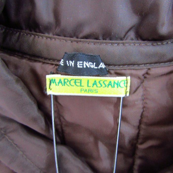 マルセルラサンス ナイロンジャケット アウター 中綿入り キルティング 英国製 レディース 42サイズ ブラウン MARCEL LASSANCE マルセルラサンス ナイロンジャケット アウター 中綿入り キルティング
