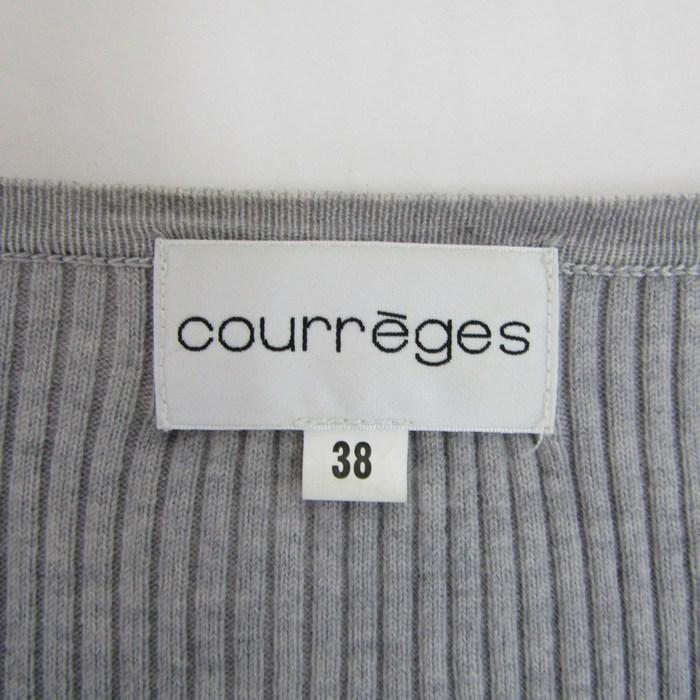 【美品】 クレージュ　アンサンブル　長袖カーディガン　半袖ニット　紫色　9R courreges クレージュ アンサンブル トップス 長袖カーディガン