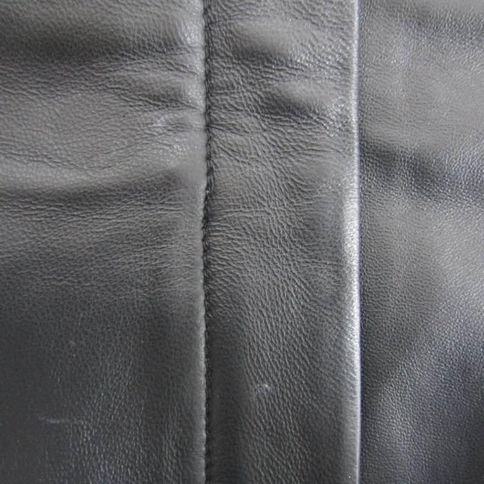 ポッシュアロマ ブルゾン レザージャケット アウター 羊革 パーカー