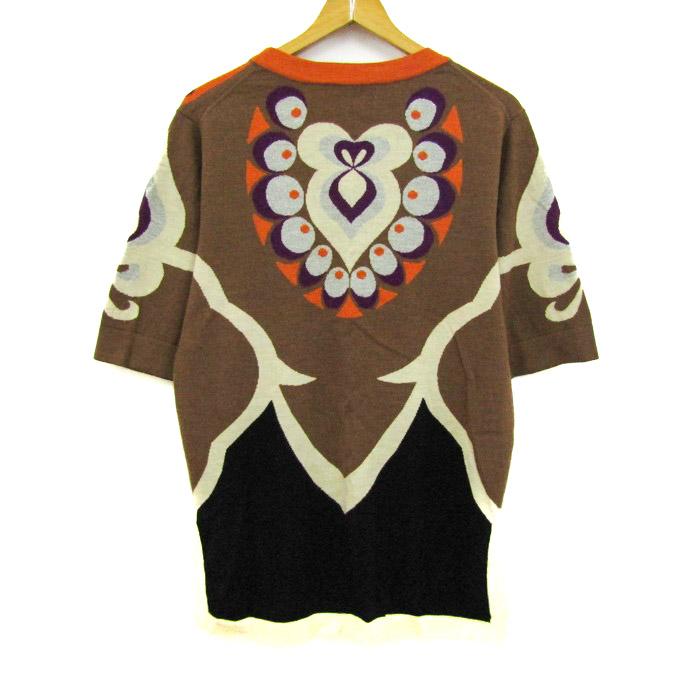 TSUMORI CHISATO（ツモリチサト） ニット 半袖 総柄 ウール トップス 
