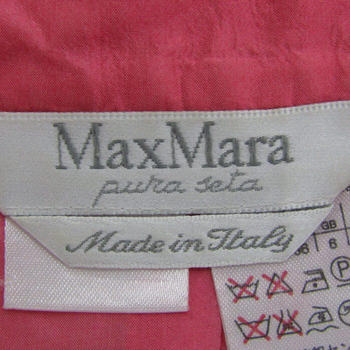 マックスマーラ 半袖シャツ シルク トップス レディース 38サイズ ピンク系 MAX MARA pura seta マックスマーラ 半袖シャツ シルク トップス レディース 38サイズ