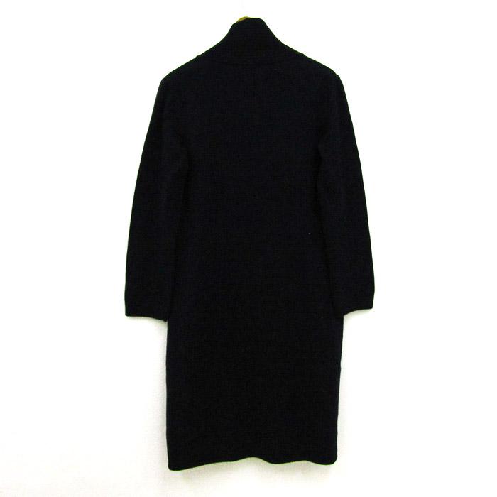 Les Copains ネイビー ロングコート 42