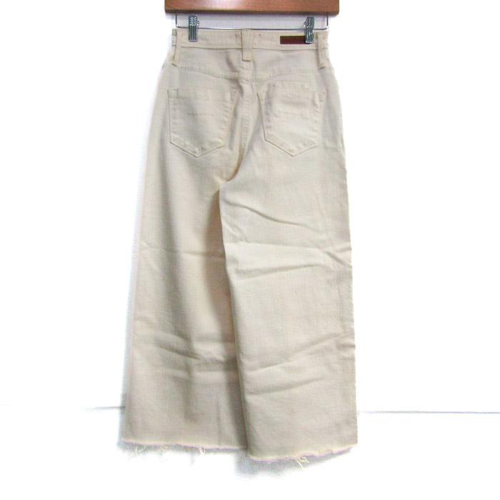 YANUK ヤヌーク デニムパンツ ボトムス ワイドジーンズ カット
