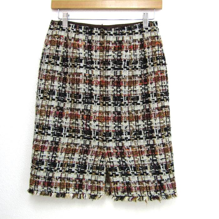 ANAYI（アナイ） ツイードスカート スリット ボトムス レディース 38