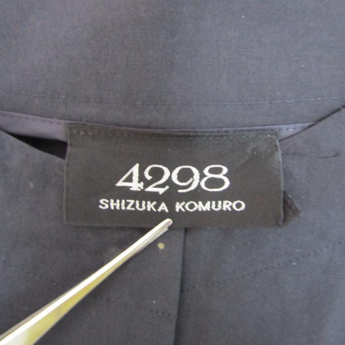 4298 シズカコムロ スーツ セットアップ 上下セット ジャケット スカート レディース 42サイズ ネイビー系 4298 SHIZUKA KOMURO 4298 シズカコムロ スーツ セットアップ 上下セット ジャケット