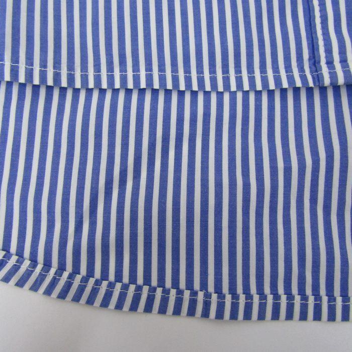 AP STUDIO 青白ストライプ 長袖シャツ　新品 エーピーストゥディオ 長袖シャツ トップス ストライプ柄