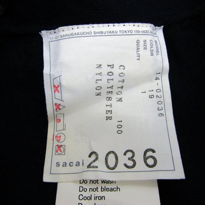 sacai（サカイ） カーディガン トップス 長袖 アシンメトリー