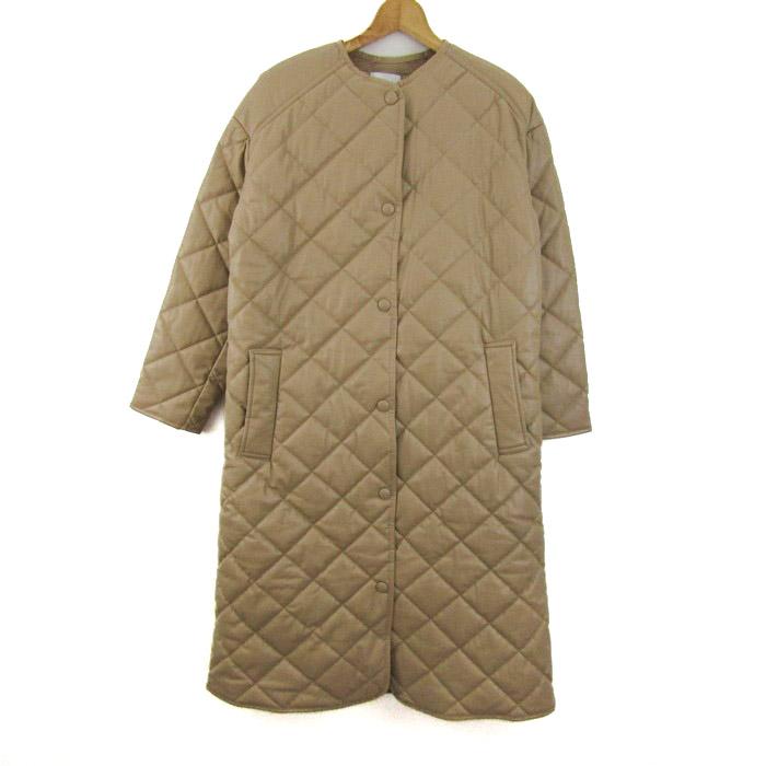 ZARA ザラ ノーカラーコート キルティング アウター レディース