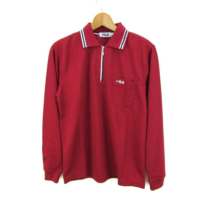 FILA（フィラ） ポロシャツ トップス 長袖 ハーフジップ ゴルフウエア