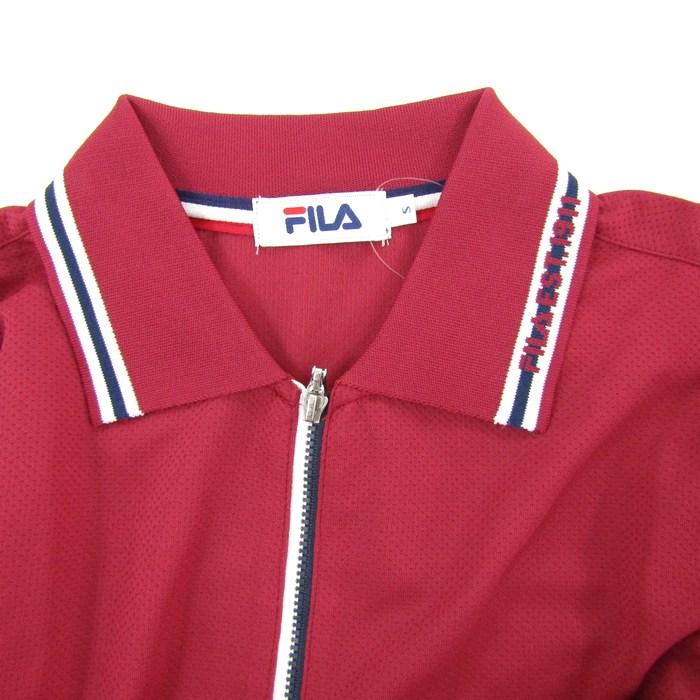 FILA（フィラ） ポロシャツ トップス 長袖 ハーフジップ ゴルフウエア 