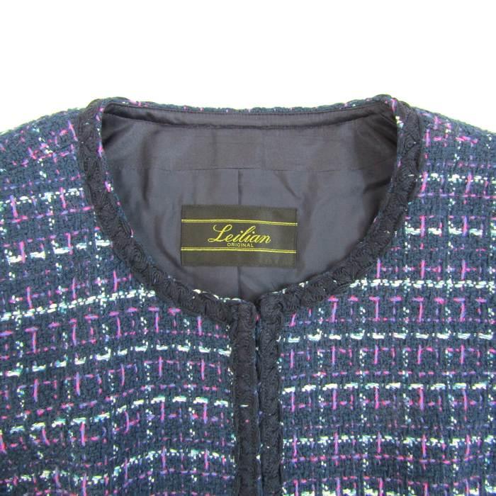 Leilian（レリアン） ノーカラーツイードジャケット アウター