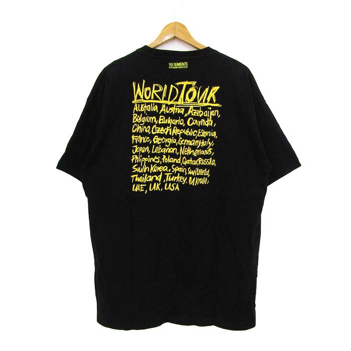 ヴェトモン 半袖Tシャツ 20AW UAH21TR618 ワールドツアーロゴ