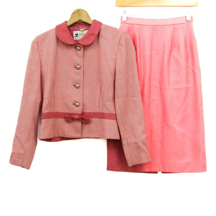 courreges クレージュ スーツ セットアップ 上下セット ウール