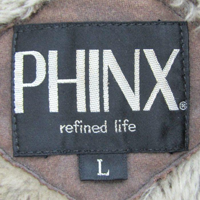 フィンクス カバーオール ジャケット ブルゾン ウール混 アウター 日本製 メンズ Lサイズ ブラウン系 PHINX フィンクス カバーオール ジャケット ブルゾン ウール混 アウター 日本