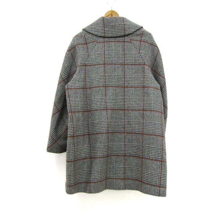 ルーニィ ウールコート チェック柄 アウター イタリア製生地 MANTECO社