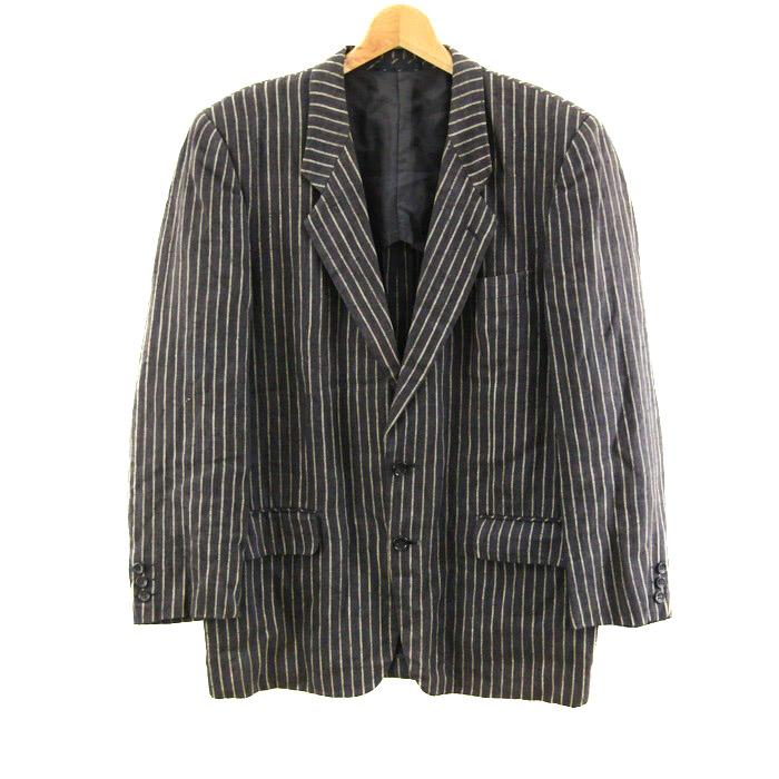 メンズ COMME des GARCONS ストライプ テーラードジャケット M